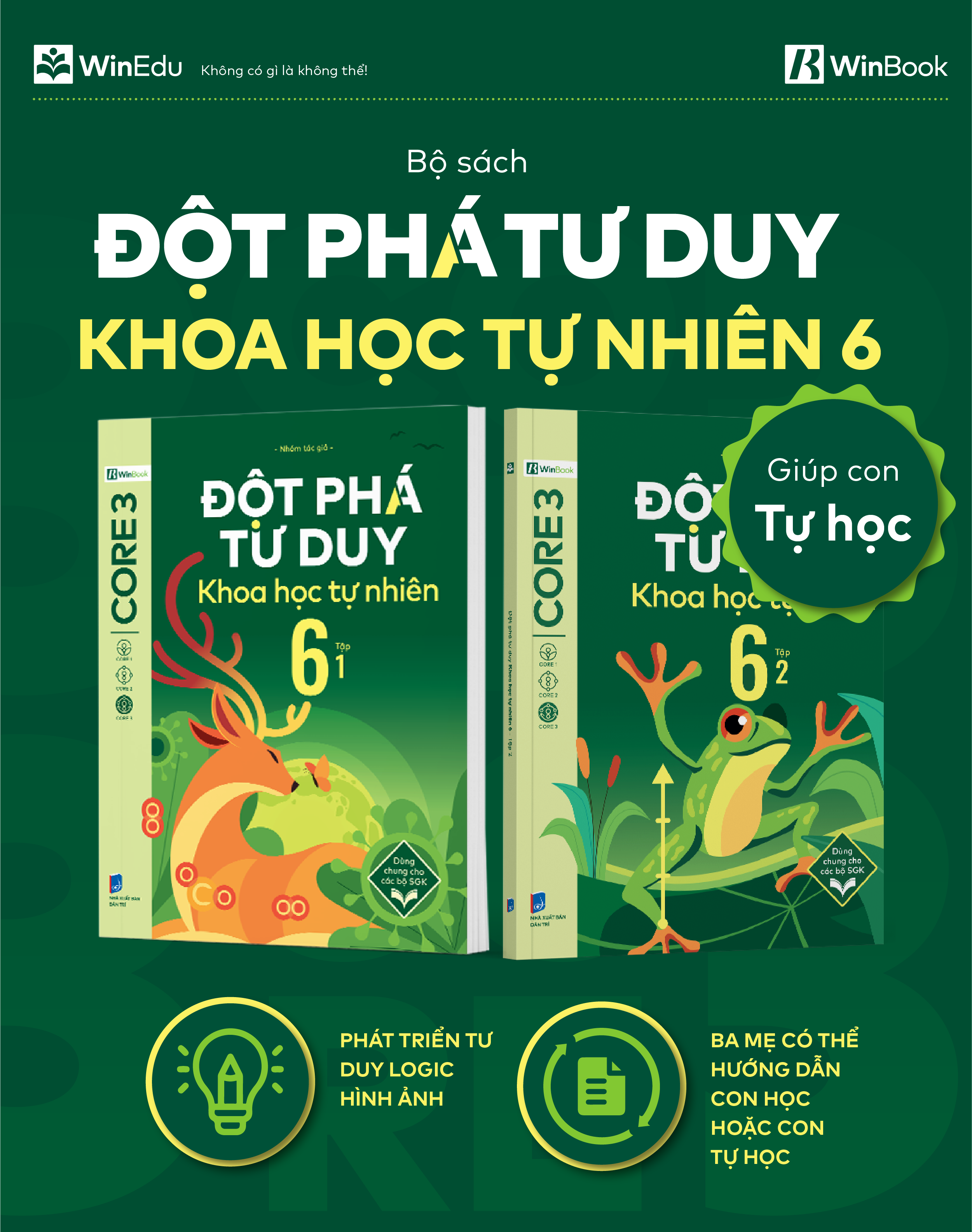 Mô tả Sách - Đột phá tư duy Khoa học tự nhiên 6 - Giúp con tự học ngay tại nhà - 6