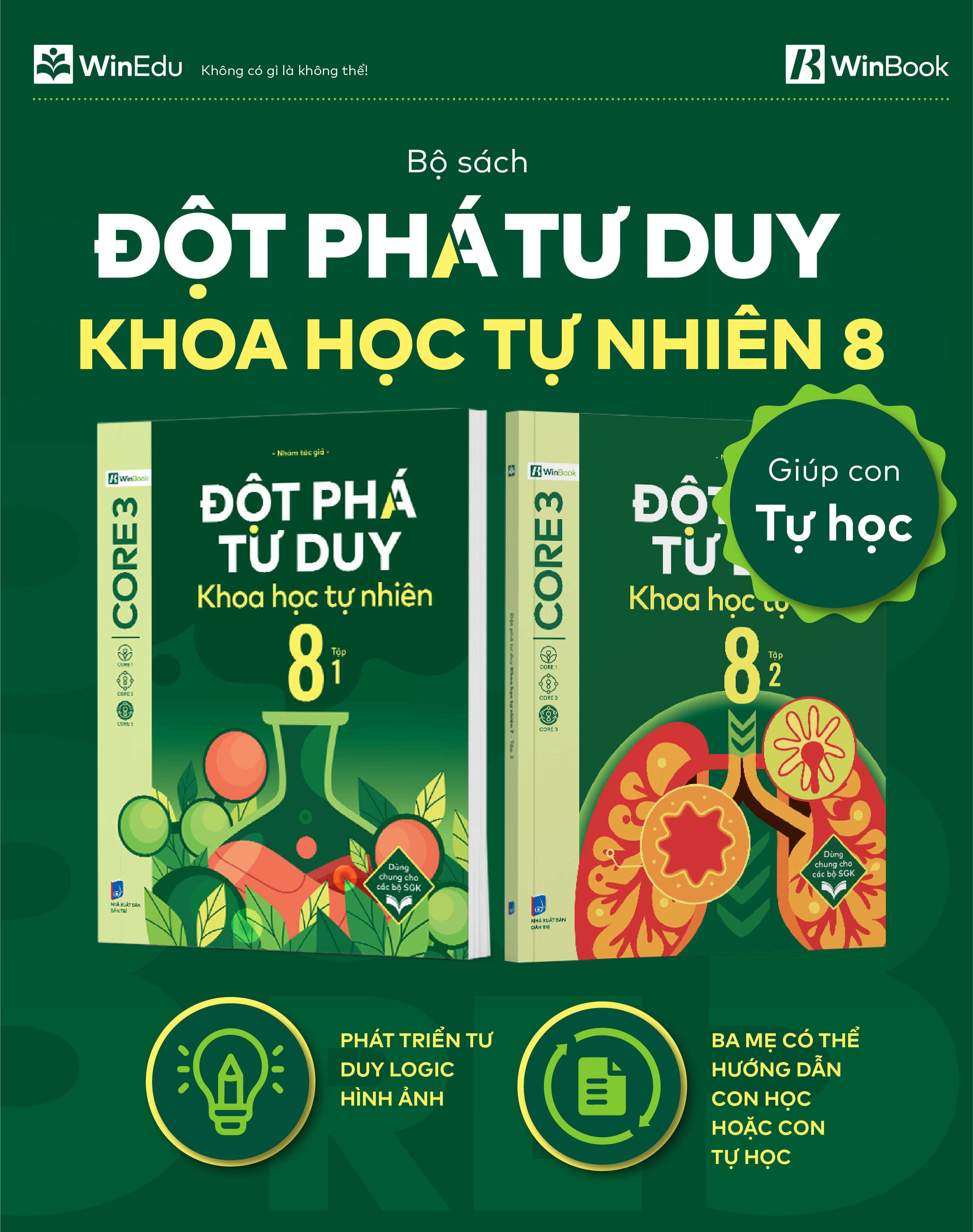 Mô tả Sách - Đột phá tư duy Khoa học tự nhiên 8 - Giúp con tự học ngay tại nhà - 6