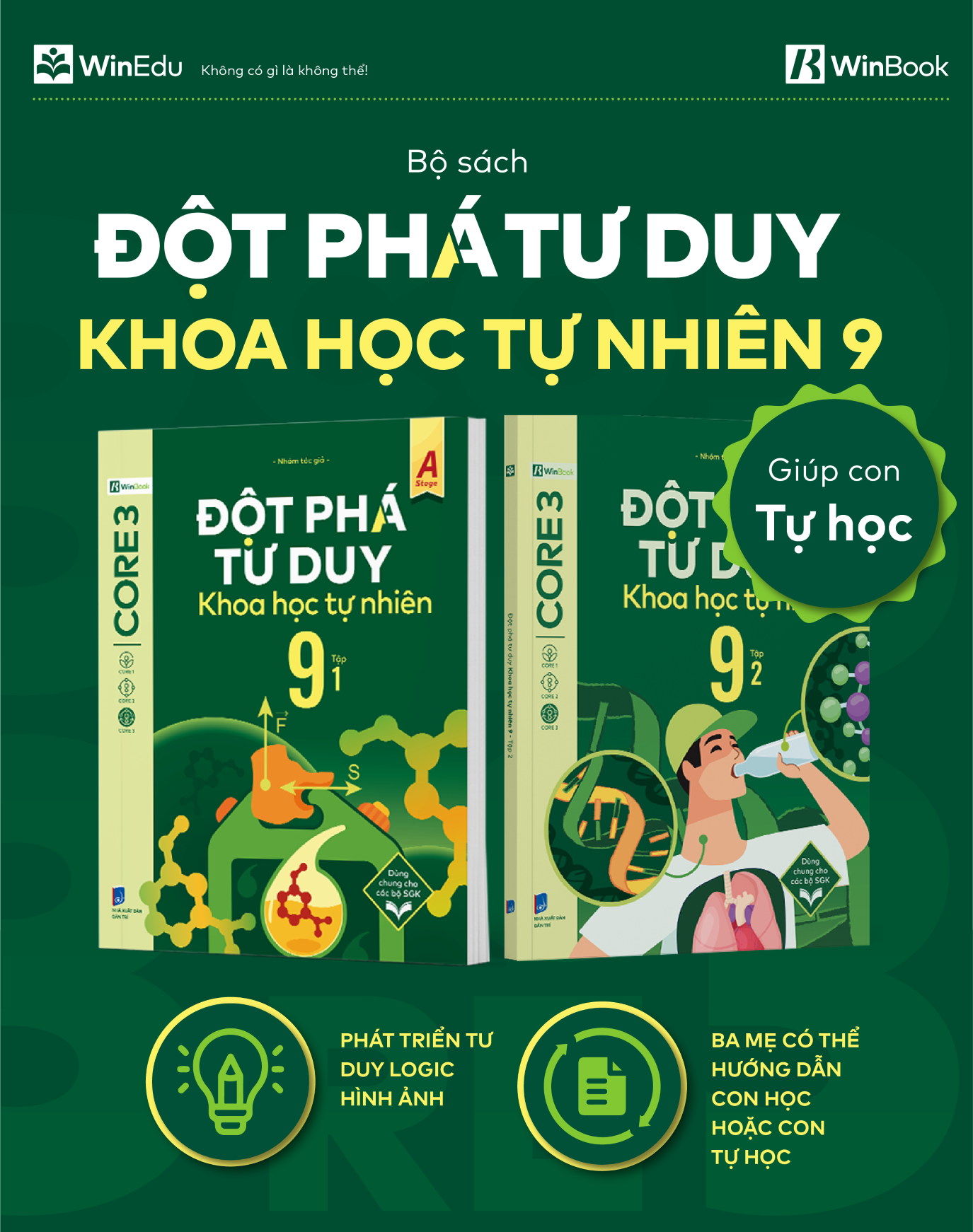 Mô tả Sách - Đột phá tư duy Khoa học tự nhiên 9 - Giúp con tự học ngay tại nhà - 6