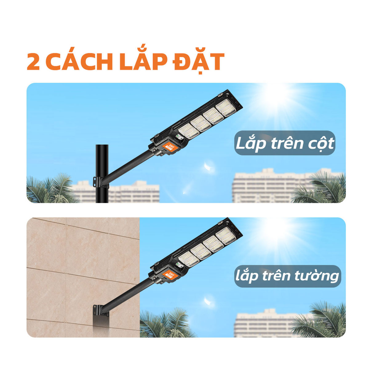 Mô tả Đèn Năng Lượng Mặt Trời MODI SOLAR SLT27 120W 240W, Điều Khiển Từ Xa, Chiếu Sáng Cả Đêm - 5