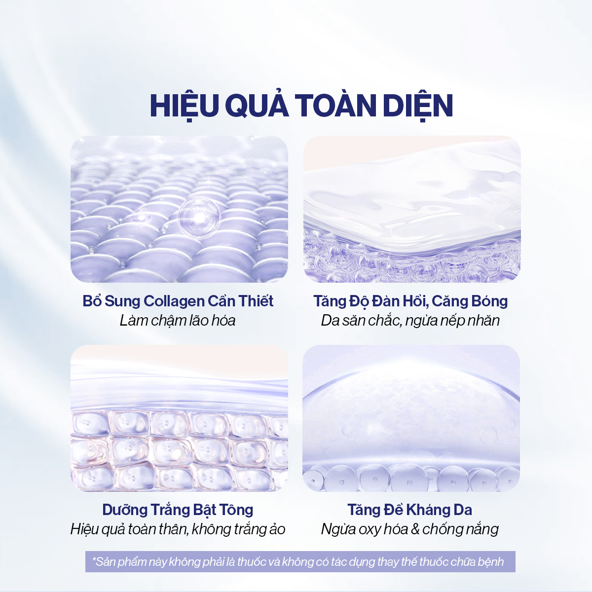 Mô tả Combo Căng Bóng Trắng Da Bột Ngậm Glutathione C (3g x 30 gói) và Bột Uống Collagen Gilaa (2g x 60 gói) - 2