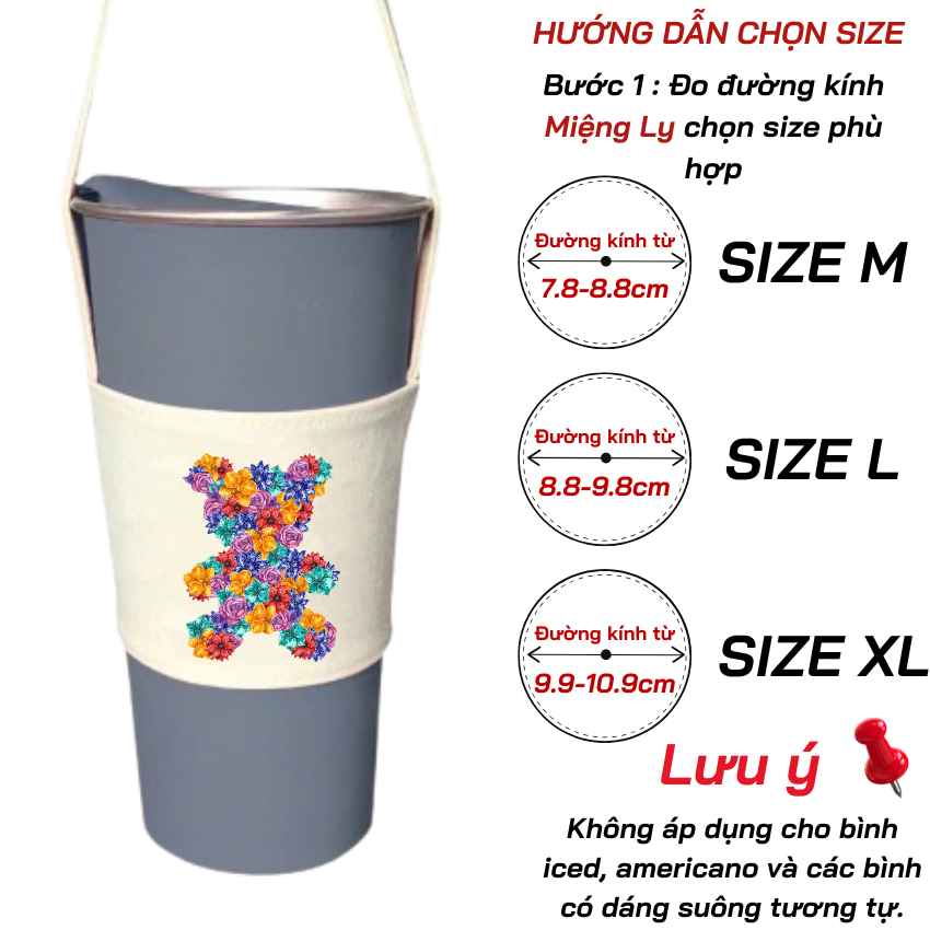 Túi vải đựng ly