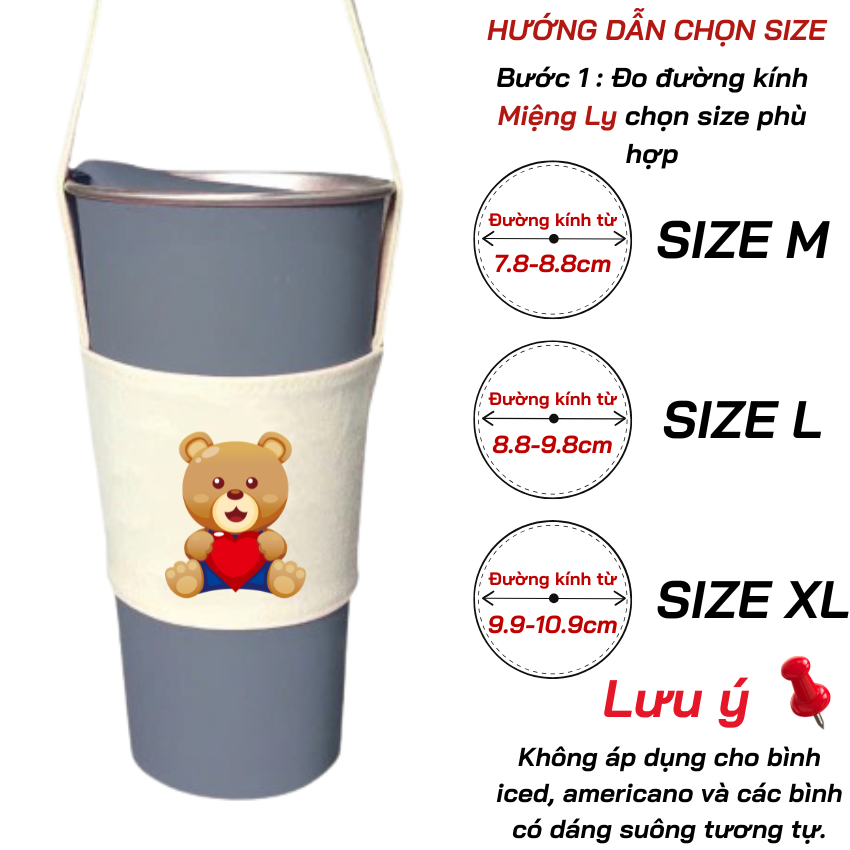 Túi canvas gấu hoa