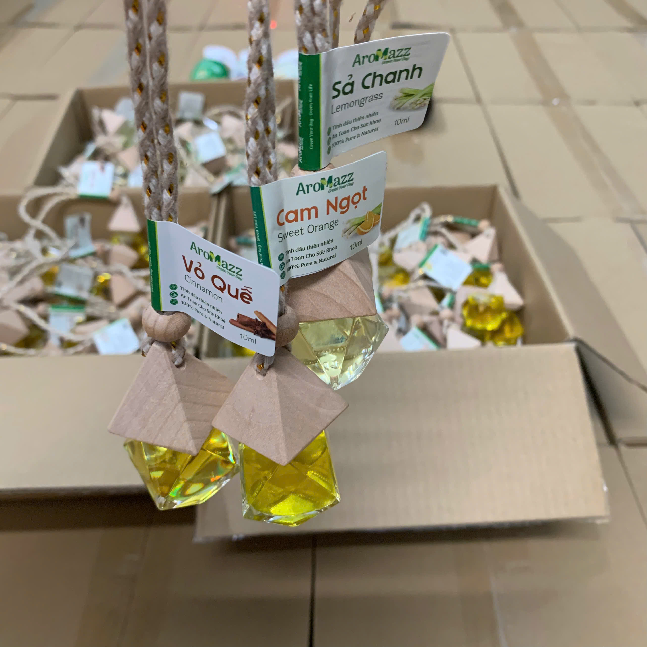 Mô tả Treo Xe Tinh Dầu Sả Chanh Tinh Dầu Thiên Nhiên AroMazz Treo Xe Treo Tủ Quần Áo Treo Nhà Vệ Sinh Chai Tiện Lợi 10ml - 4