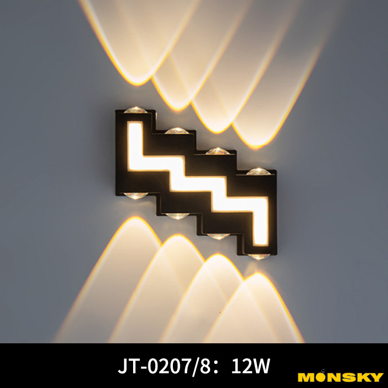 Mô tả Đèn hắt MONSKY POXAN nhôm đúc sơn tĩnh điện chống nước - dùng bóng LED ánh sáng vàng cao cấp - 2