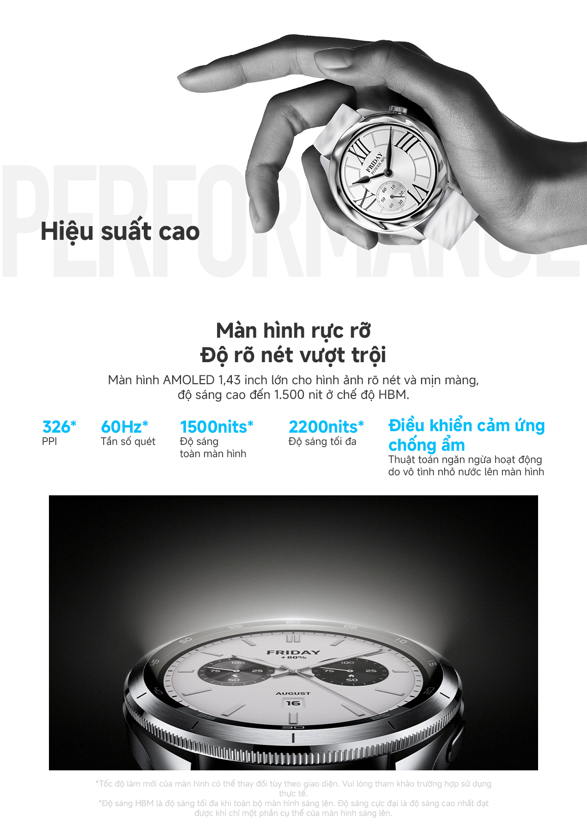 Xiaomi Watch S4 tính năng
