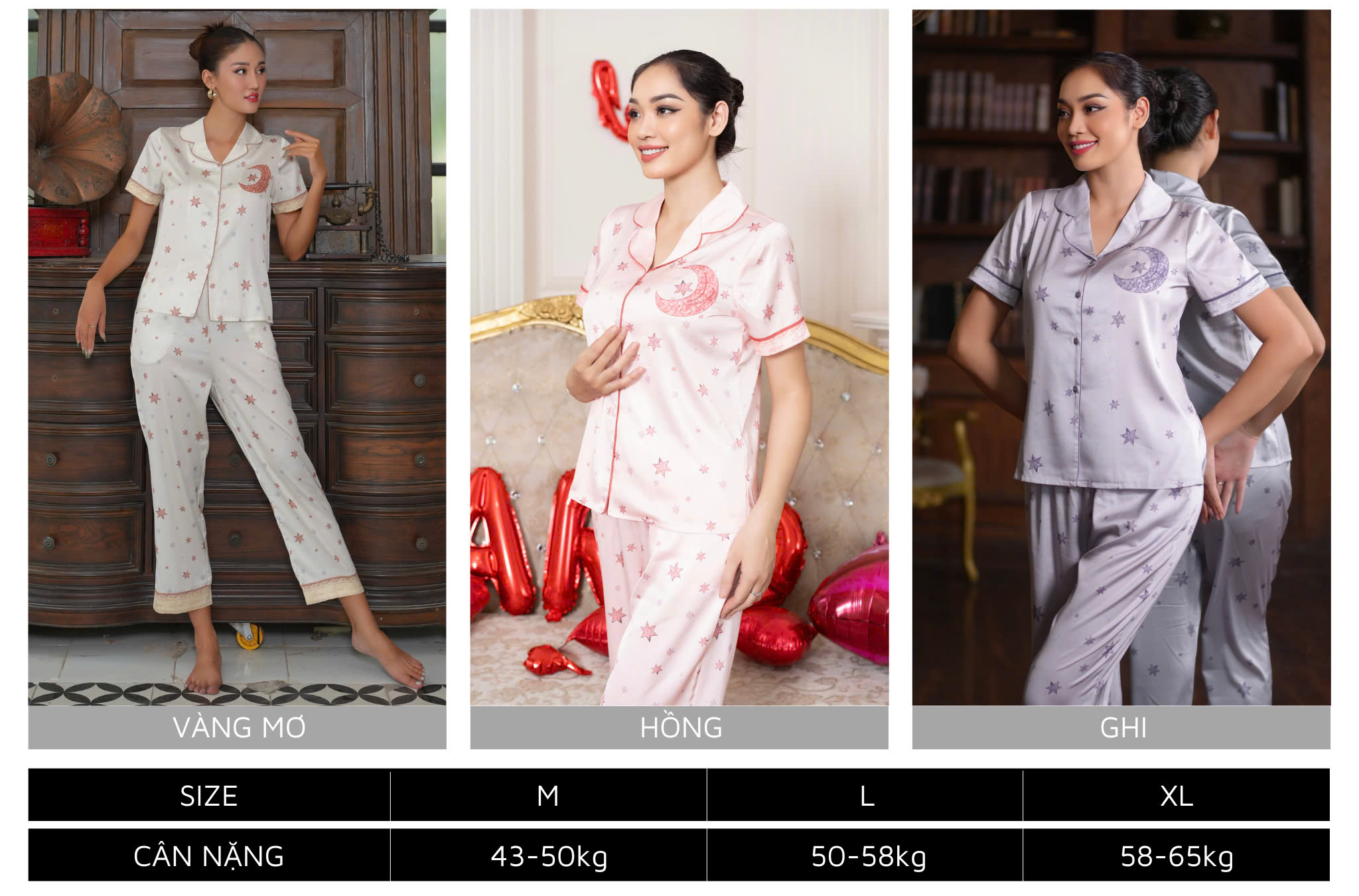 Mô tả Laroma Bộ Pijama Nữ Lụa Latin Cao Cấp | Mềm Mại - Chống Nhăn - Đông Ấm Hè Mát - 5