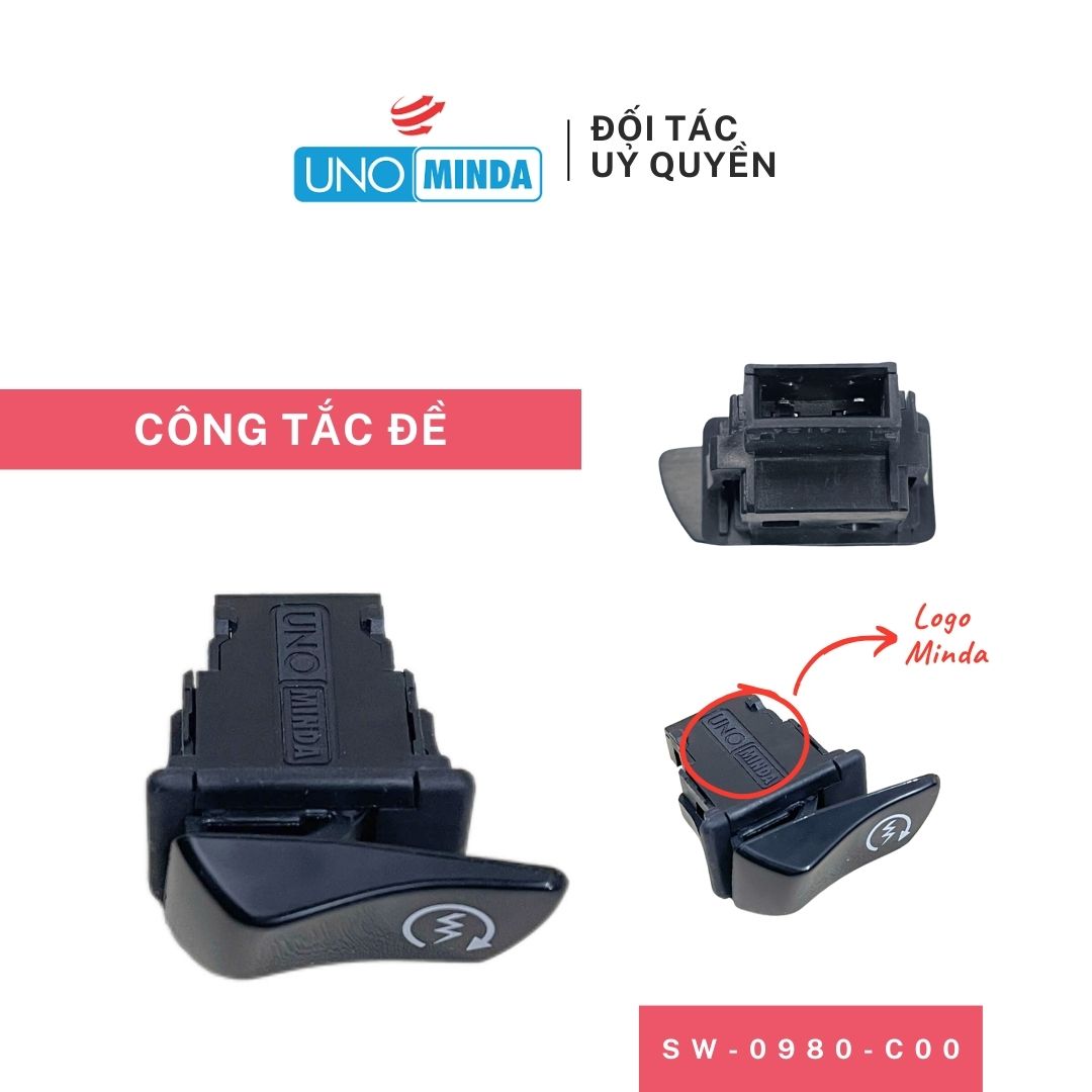 Mô tả Công Tắc Đề Uno Minda mã SW-0980-C00 cho xe Honda Wave S 110, Wave Alpha, Wave RSX, Future, Blade - 1