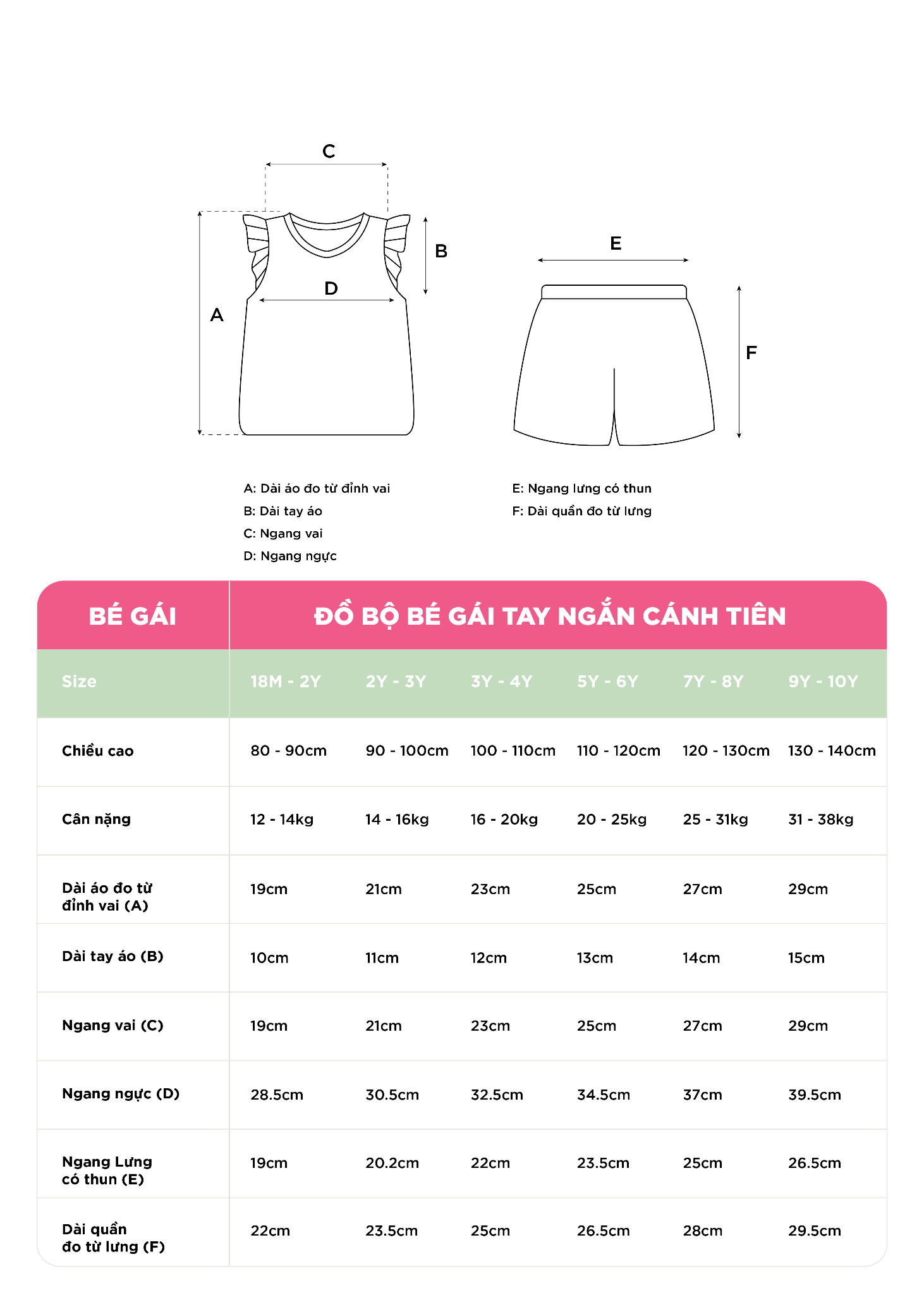 Mô tả Đồ Bộ  Bé Gái Cotton Mềm Mịn, Thoáng Mát  (1-10 Tuổi) BaaBaby B-GC-DB04N - 5