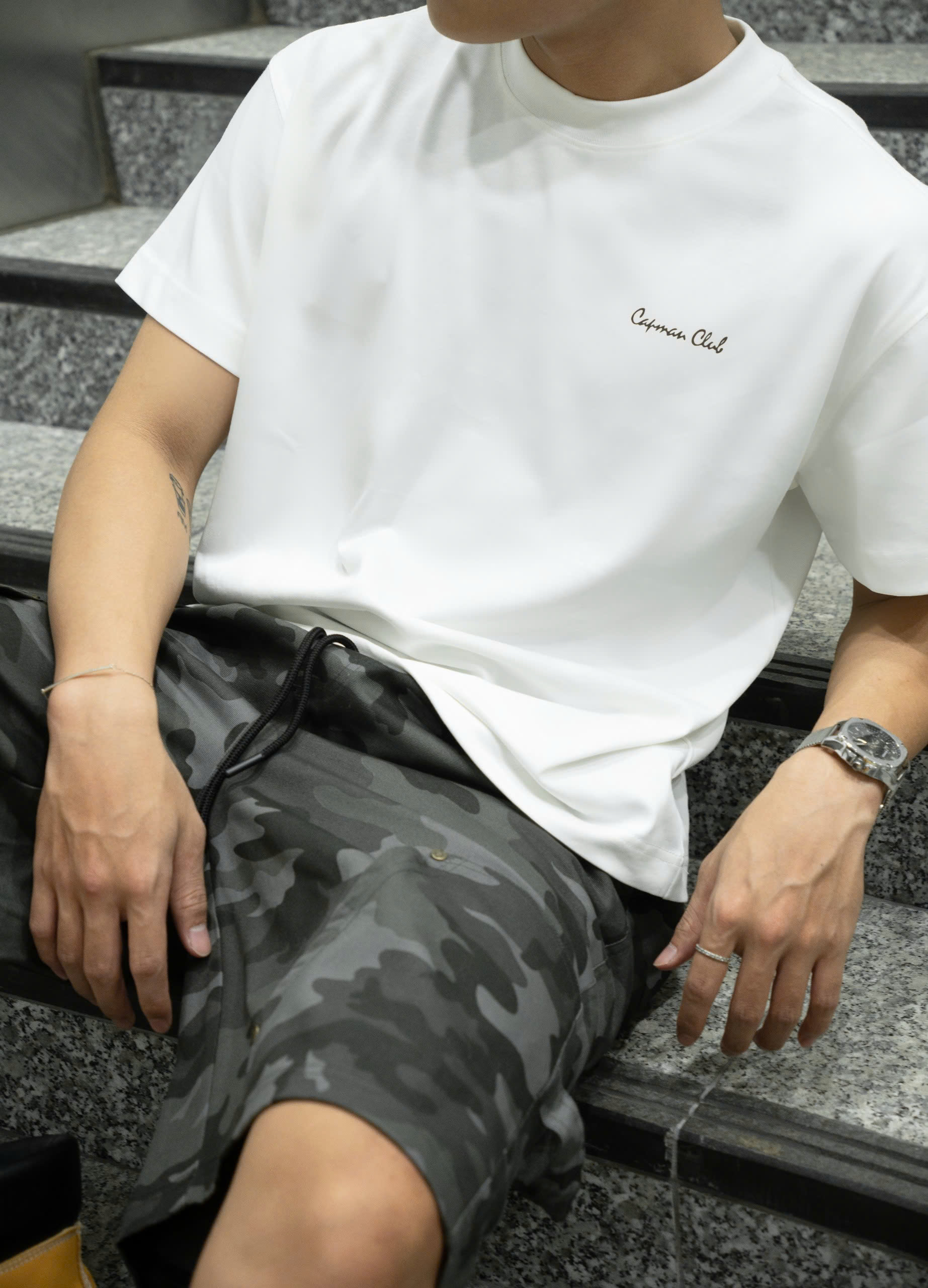 Mô tả Quần short Lửng nam phom rộng ILUM họa tiết camo CAPMAN CLUB, quần lửng nam cá tính, trẻ trung - 4