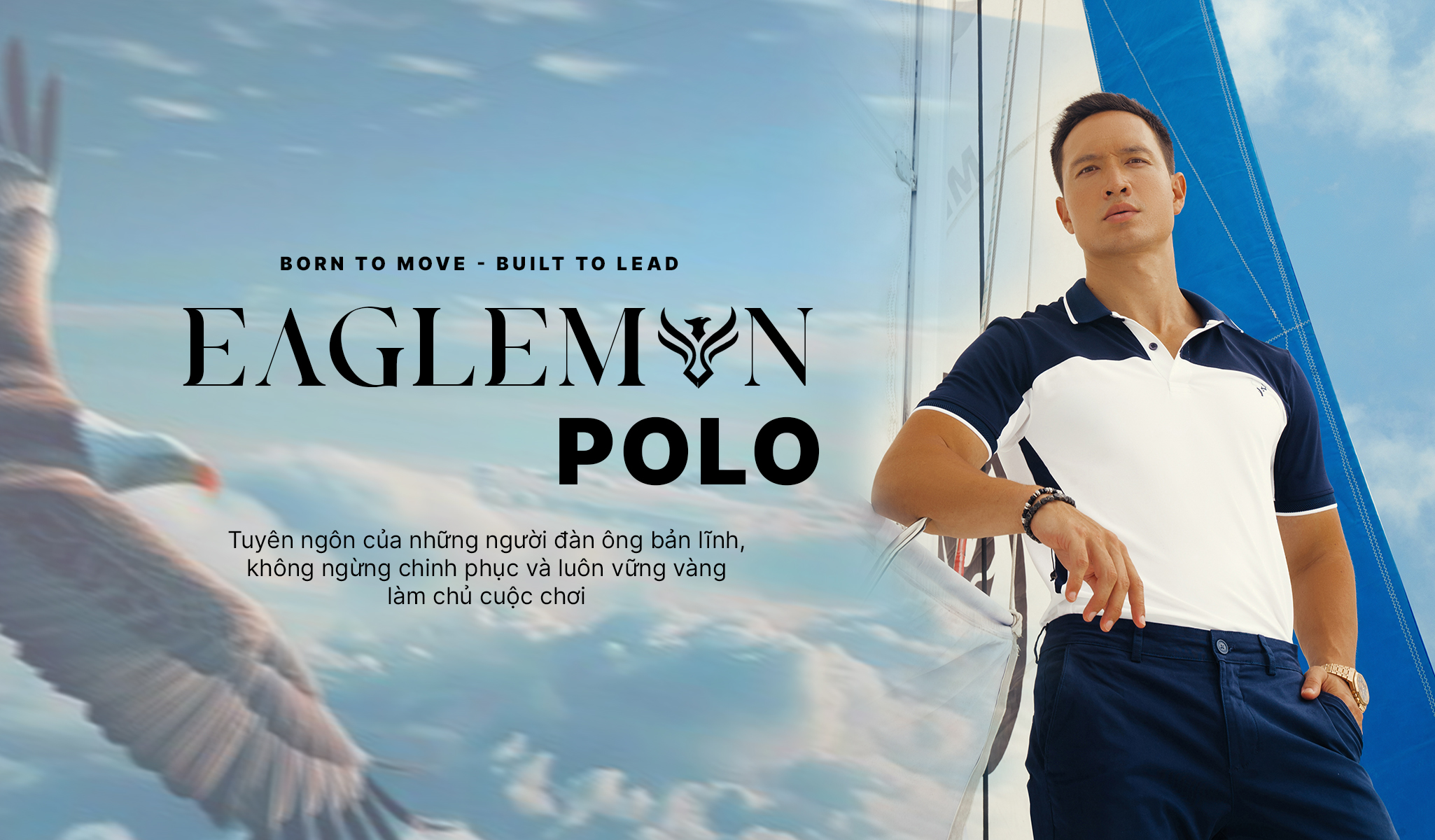 Áo polo nam TORANO EAGLEMAN GSTP047