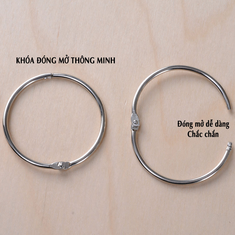 Móc treo rèm cửa Inox ETOMAX ET3, vòng khoen tròn treo rèm đường kính ...