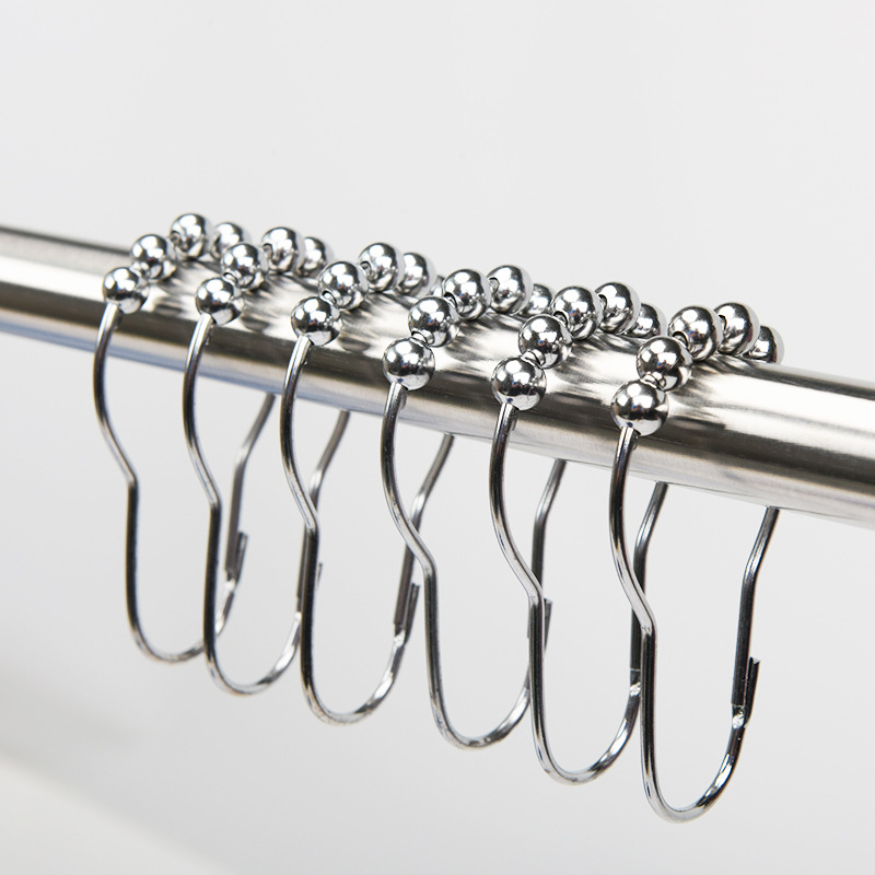 Móc treo rèm kéo cửa inox ETOMAX, khoen tròn móc rèm hàng loại 1 có bi ...