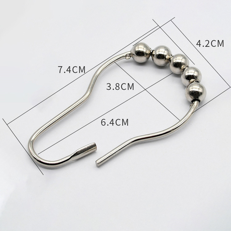 Móc treo rèm kéo cửa inox ETOMAX, khoen tròn móc rèm hàng loại 1 có bi ...