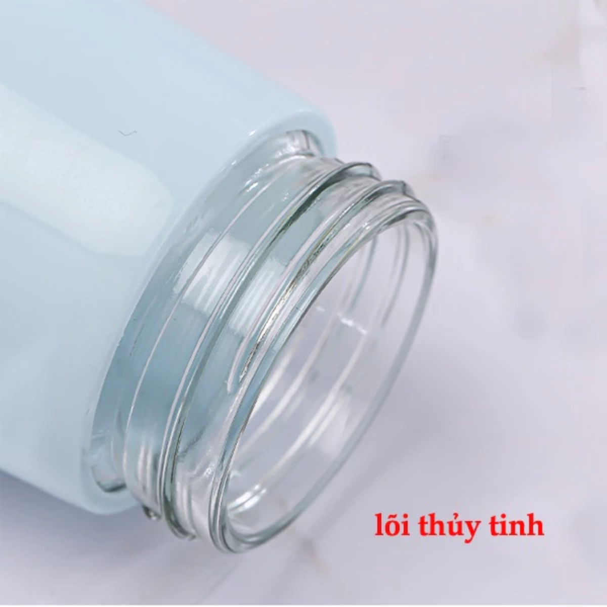 Mô tả Bình Đựng Nước Thủy Tinh 360ml Bọc Nhựa Cách Nhiệt Thời Trang - 4