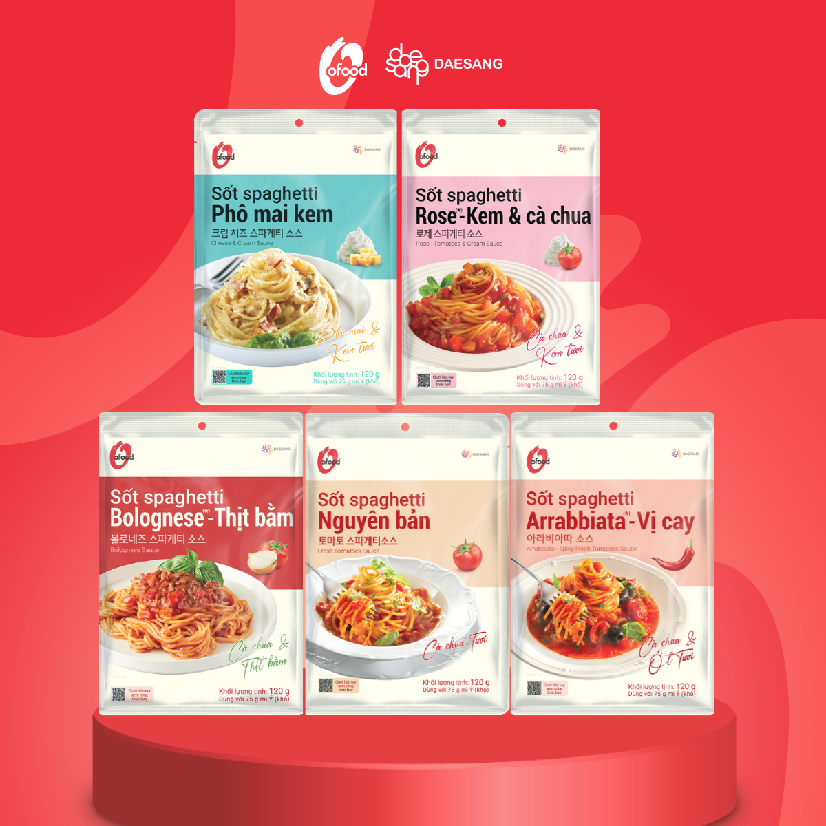 Mô tả Sốt Spaghetti O'Food gói 120g - 1