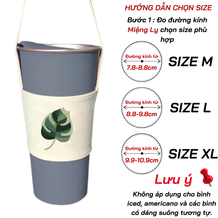 Mô tả Túi treo ly, cốc (Cup Holder) Ginko Canvas in hình cute ( nhiều mẫu) - 5