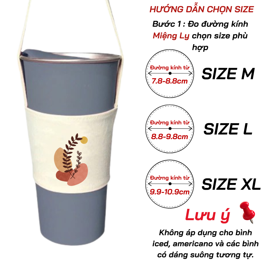 Mô tả Túi treo ly, cốc (Cup Holder) Ginko Canvas in hình cute ( nhiều mẫu) - 6