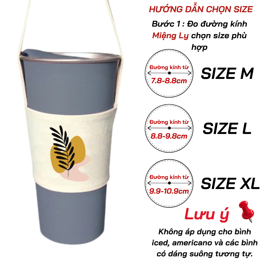 Mô tả Túi treo ly, cốc (Cup Holder) Ginko Canvas in hình cute ( nhiều mẫu) - 7