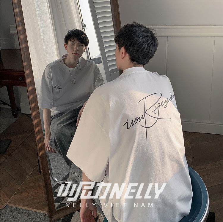 Mô tả Áo thun NELLY - MOSEVJUE Studio Cotton 260gsm Premium co dãn 2 chiều Tay Lỡ Form Rộng Nam Nữ - 3
