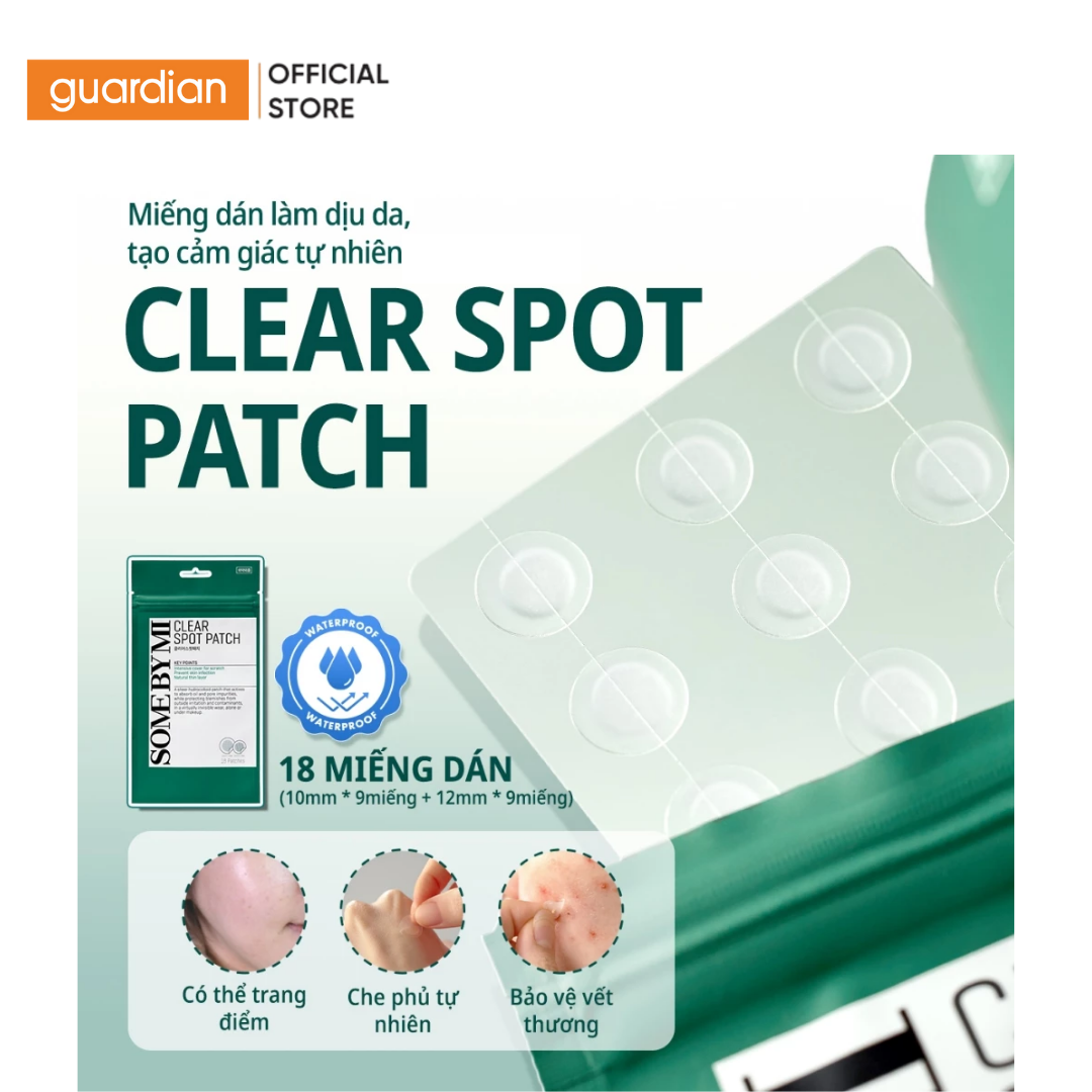 Mô tả Miếng Dán Hỗ Trợ Giảm Mụn Dành Cho Mọi Loại Da Some By Mi Spot Patch 18M - 2