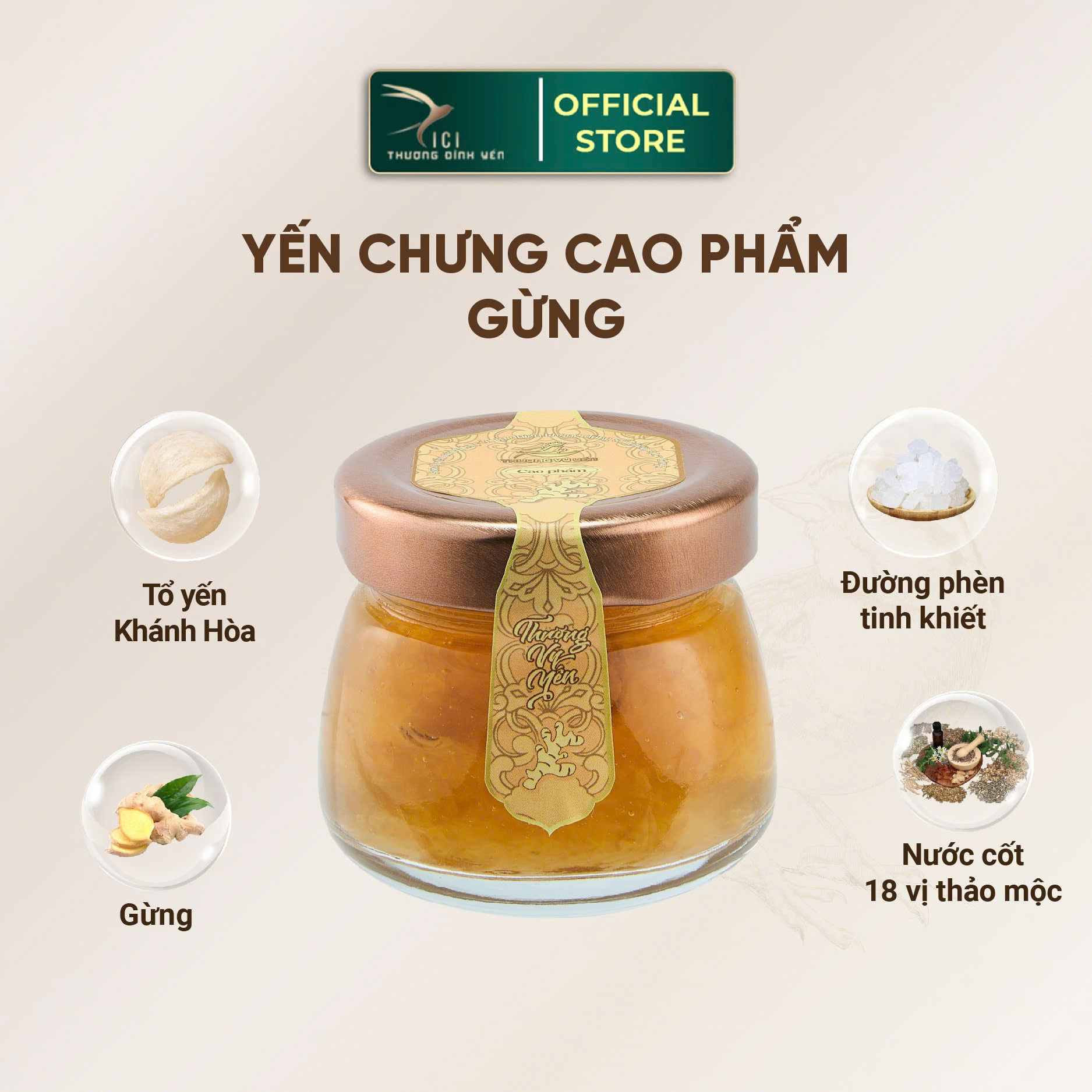 Mô tả Set 18 Hũ Yến Sào Chưng Công Nghệ Cao Cao Phẩm CiCi Thượng Đỉnh Yến 65g Yến Tươi Nguyễn Chất Yến Sào Khánh Hòa Cao Cấp - 3