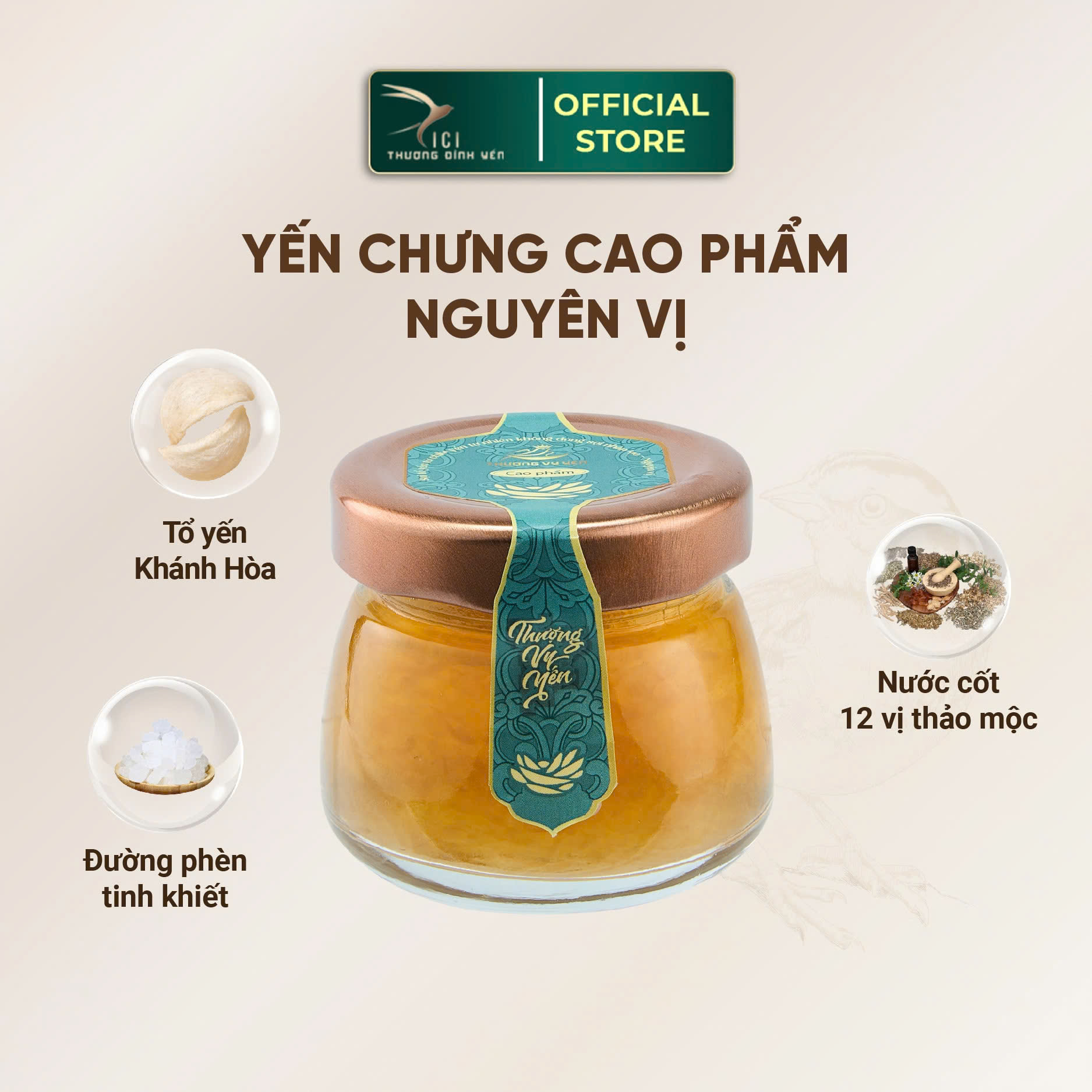 Mô tả Set 18 Hũ Yến Sào Chưng Công Nghệ Cao Cao Phẩm CiCi Thượng Đỉnh Yến 65g Yến Tươi Nguyễn Chất Yến Sào Khánh Hòa Cao Cấp - 4