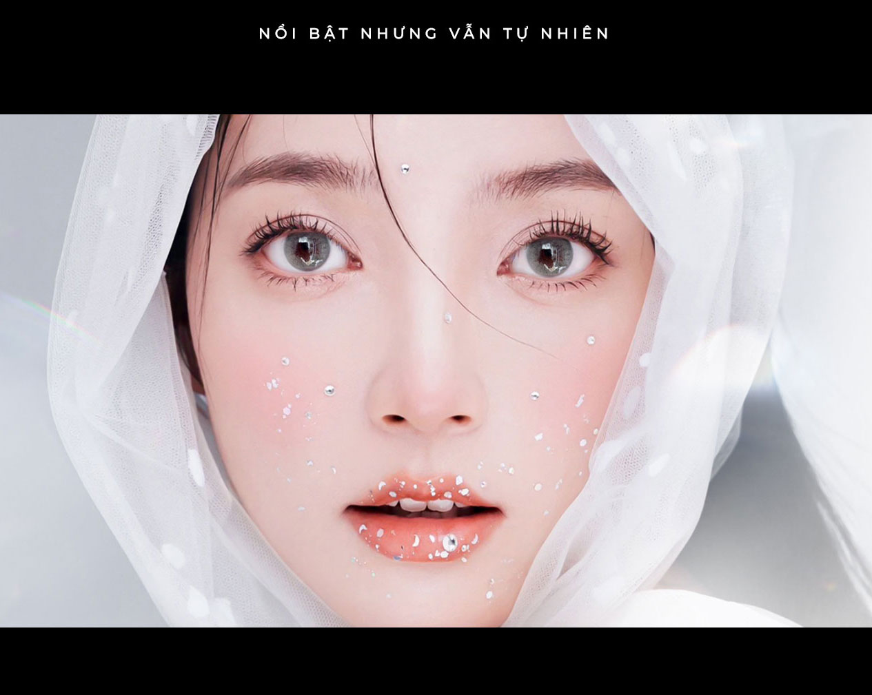 Mô tả Lens áp tròng xám tây có độ cận 0-8 Fuji Gray hiệu Angel Eyes | Kính áp tròng xám khói không giãn đường kính màu 12.8mm - 5