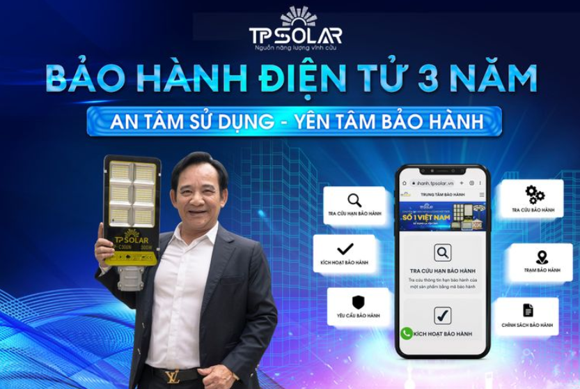 Đèn Pha Năng Lượng Mặt Trời TP SOLAR chống nước IP68