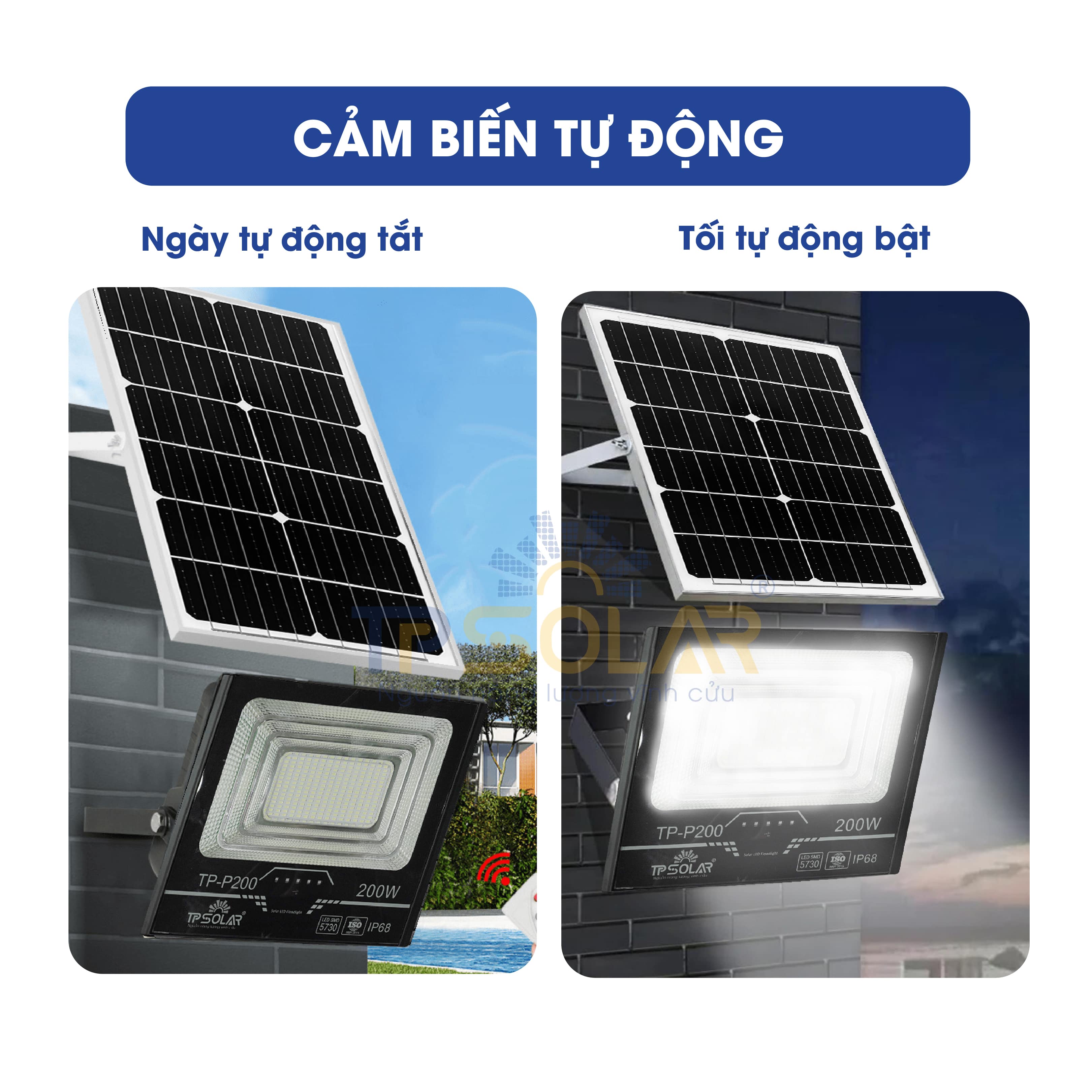 Điều khiển từ xa đèn năng lượng mặt trời TP SOLAR