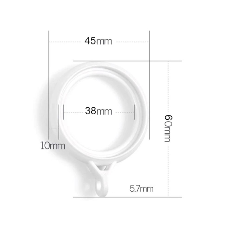 Móc treo rèm kéo cửa inox ETOMAX, khoen tròn móc rèm hàng loại 1 có bi ...