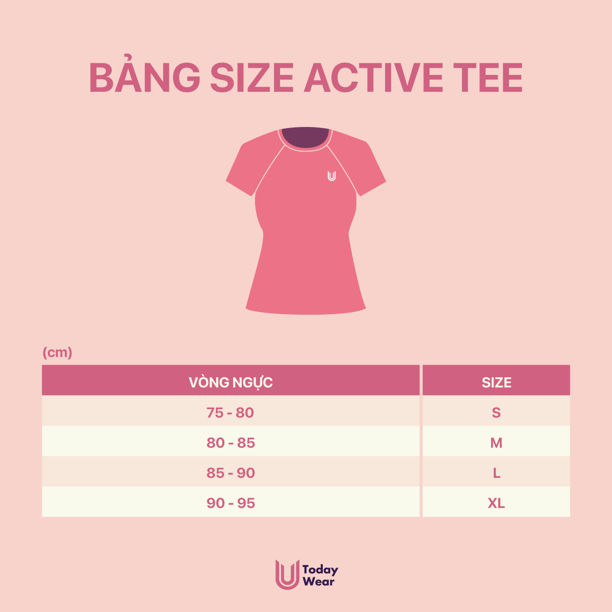 Mô tả Áo thun thể thao nữ chạy bộ Active Tee thấm hút chơi cầu lông bóng bàn tập gym Today U Wear - 2