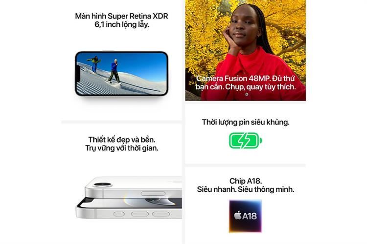 Mô tả Apple iPhone 16E 128GB | 256GB | 512GB VN/A- Hàng Chính Hãng [Futureworld- AAR] - 3