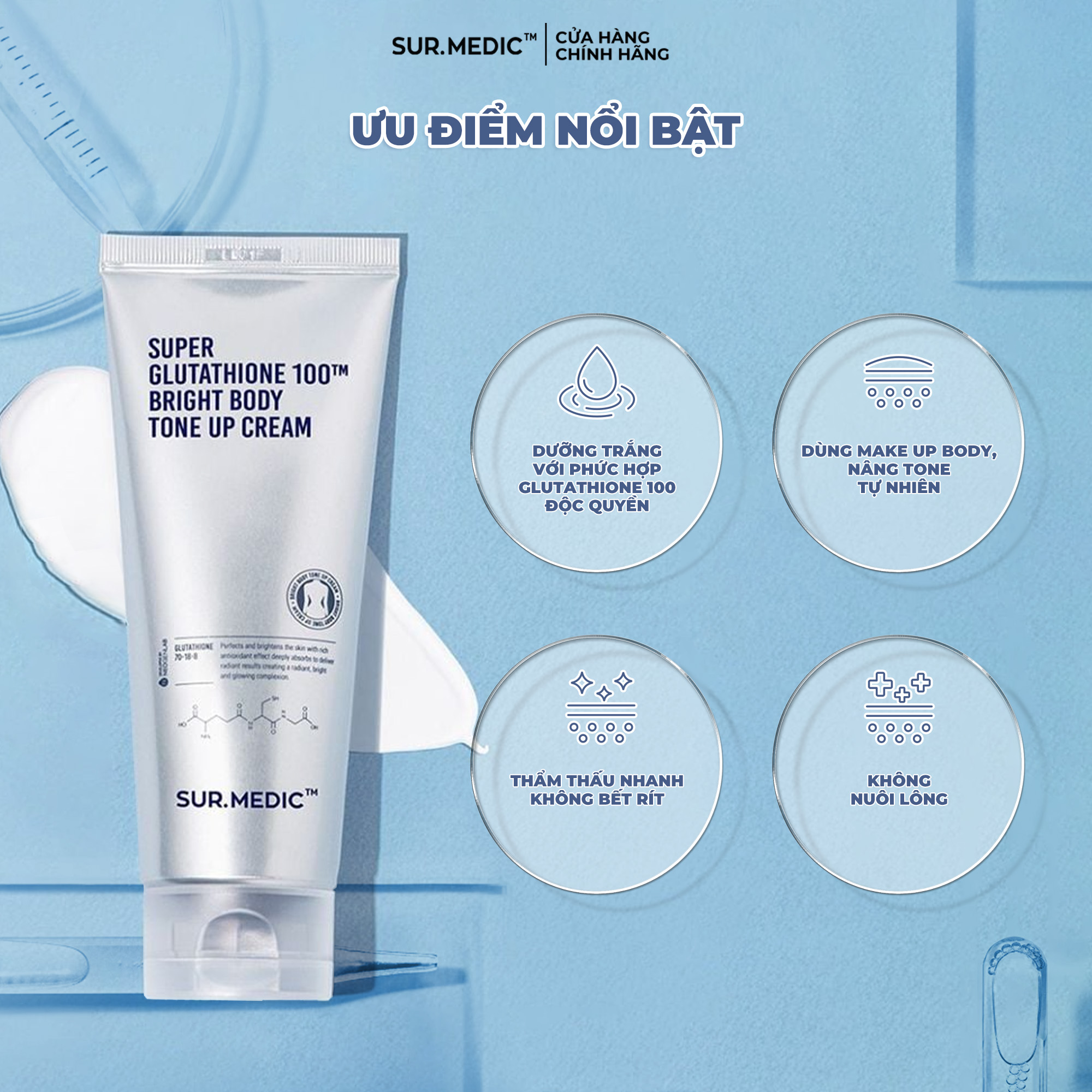 Mô tả Tặng 1 Kem Tone Up - Bộ Ba Sản Phẩm Tinh Chất Hỗ Trợ Dưỡng Sáng Da Toàn Thân 302ml - 9