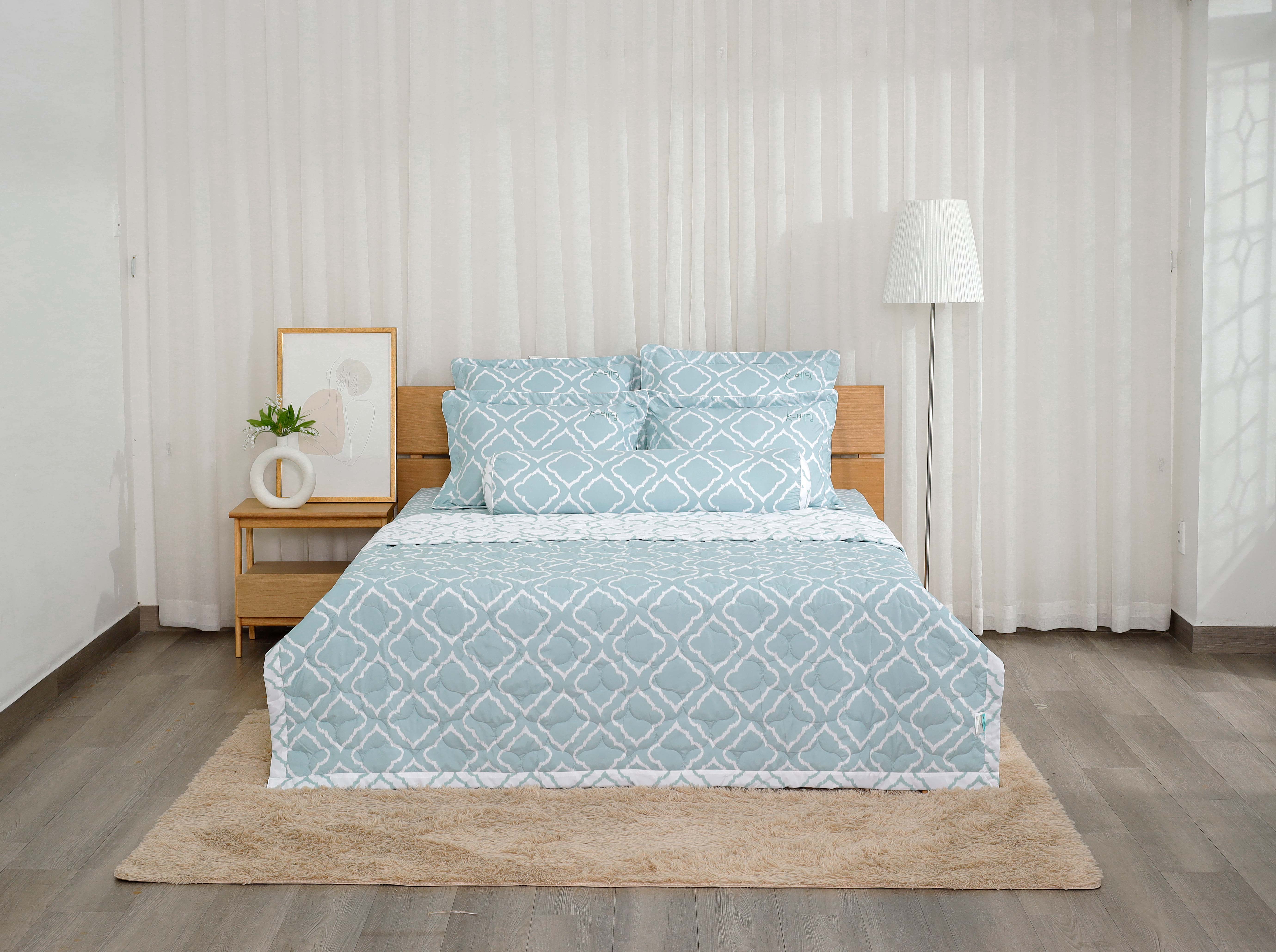 Mô tả Chăn hè/ chăn chần bông K-Bedding by Everon KMP chất vải Microfiber nhiều màu sắc đẹp sang trọng - 2