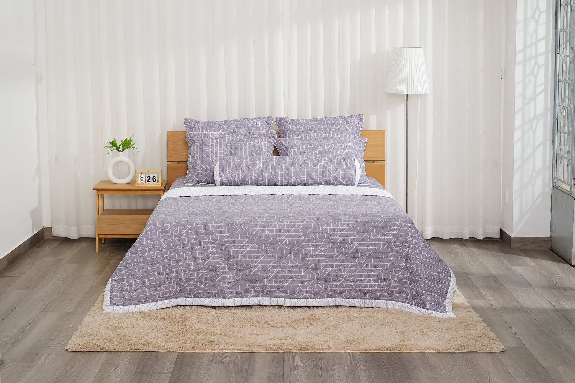 Mô tả Chăn hè/ chăn chần bông K-Bedding by Everon KMP chất vải Microfiber nhiều màu sắc đẹp sang trọng - 3