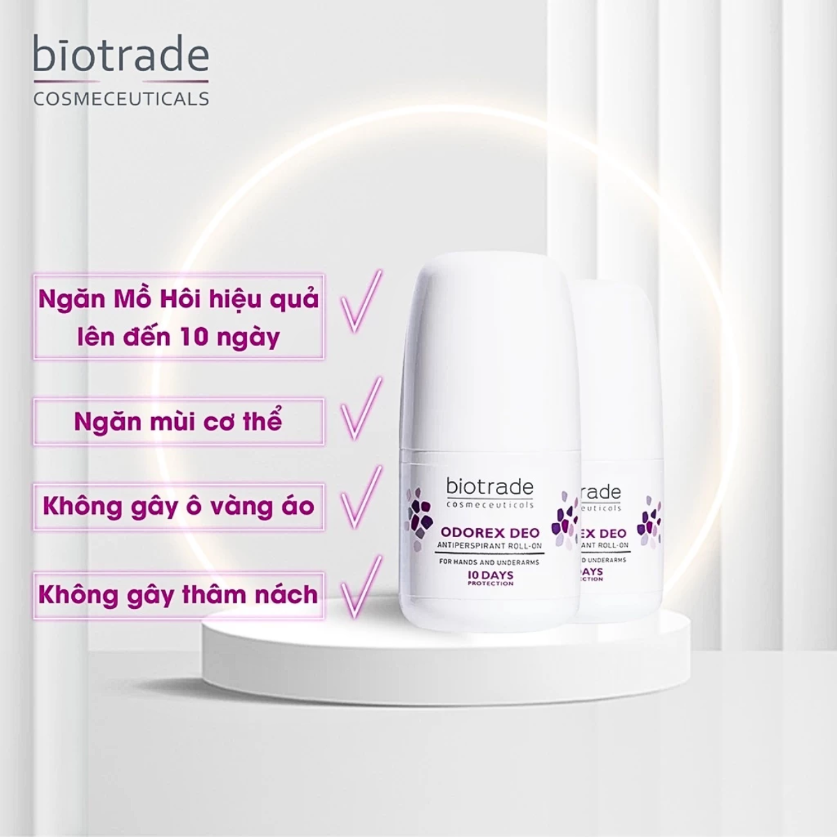 Mô tả Lăn Khử Mùi Biotrade Odorex Deo Antiperspirant Roll On – Kiểm Soát Mồ Hôi & Mùi Cơ Thể Hiệu Quả - 1