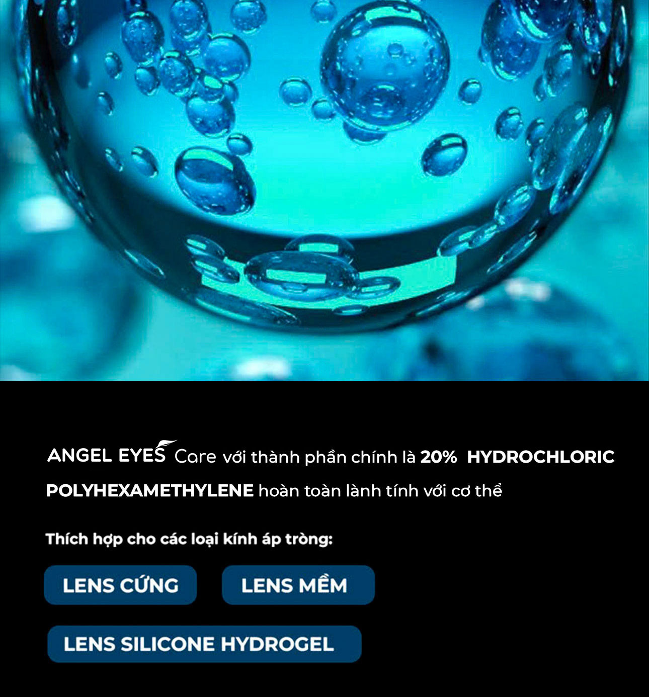 Mô tả Nước ngâm lens Angel Eyes Care cao cấp dành cho mắt nhạy cảm với 2 dung tích 150ml và 160ml (Dung dịch bảo quản lens) - 3