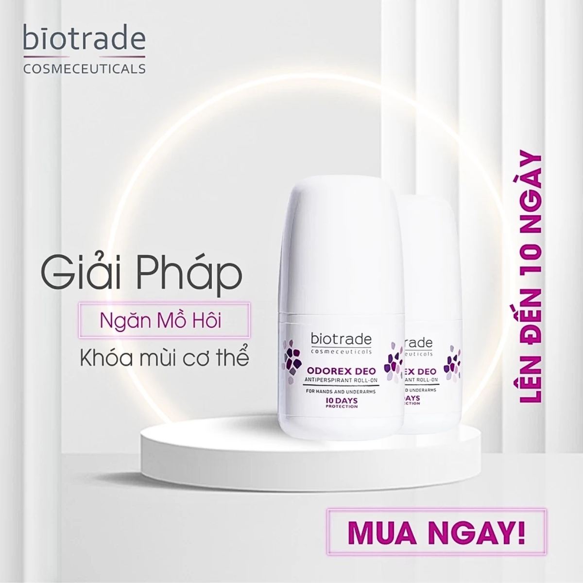 Mô tả Lăn Khử Mùi Biotrade Odorex Deo Antiperspirant Roll On – Kiểm Soát Mồ Hôi & Mùi Cơ Thể Hiệu Quả - 2