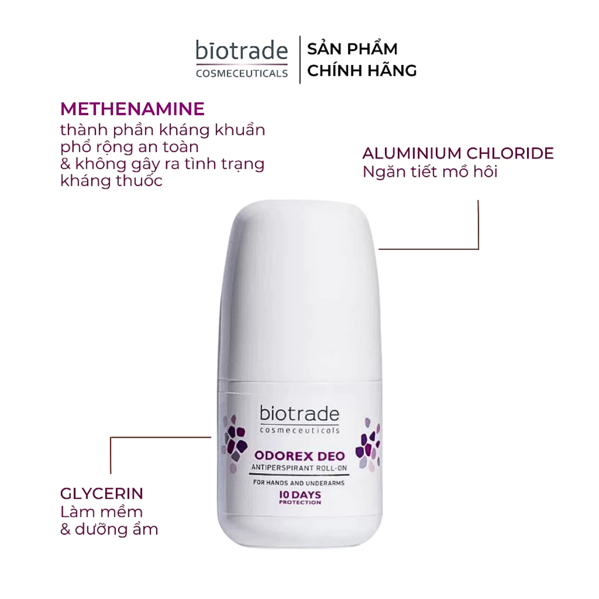Mô tả Lăn Khử Mùi Biotrade Odorex Deo Antiperspirant Roll On – Kiểm Soát Mồ Hôi & Mùi Cơ Thể Hiệu Quả - 5