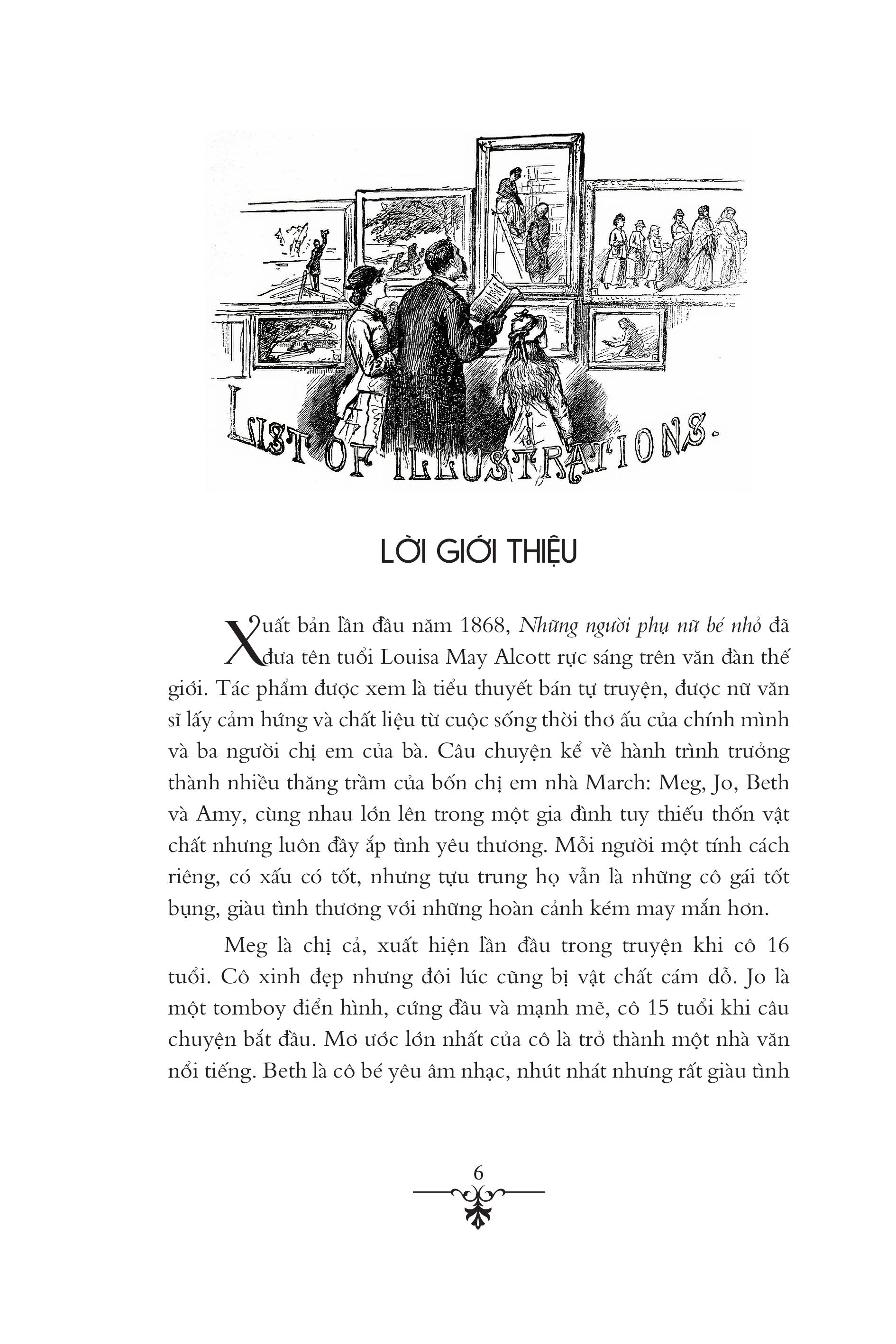 Mô tả Sách Văn Học Kinh Điển - Những Người Phụ Nữ Bé Nhỏ - Louisa May Alcott - 3