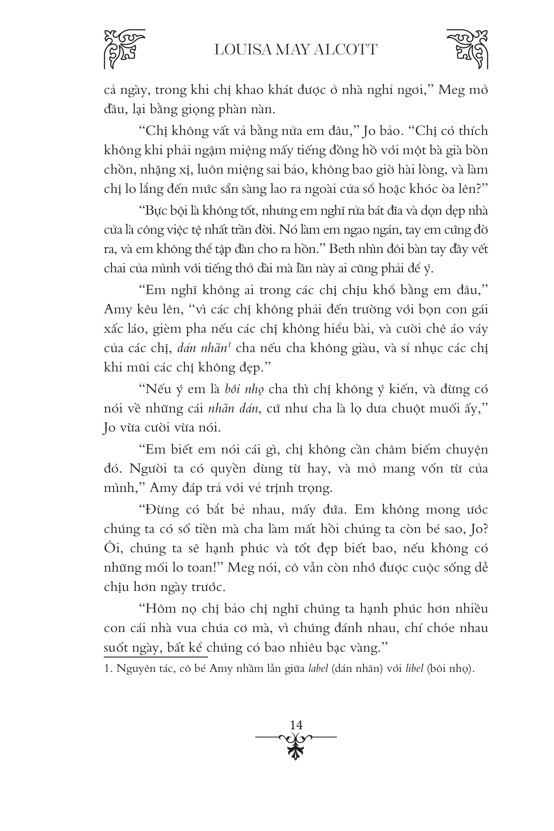 Mô tả Sách Văn Học Kinh Điển - Những Người Phụ Nữ Bé Nhỏ - Louisa May Alcott - 11