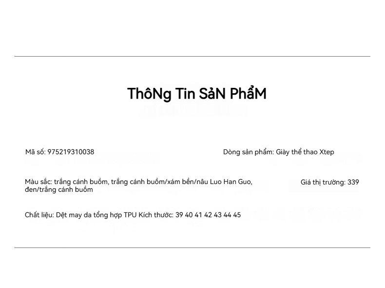 Mô tả XTEP Giày vải nam màu trắng thời trang giản dị đa năng thoải mái - 2