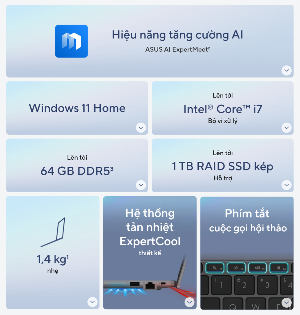 Mô tả Laptop ASUS ExpertBook P1 P1403CVA-i5SE08-50W i5-13500H | 8GB | 512GB | VGA Intel  14' FHD | Win 11 - 1