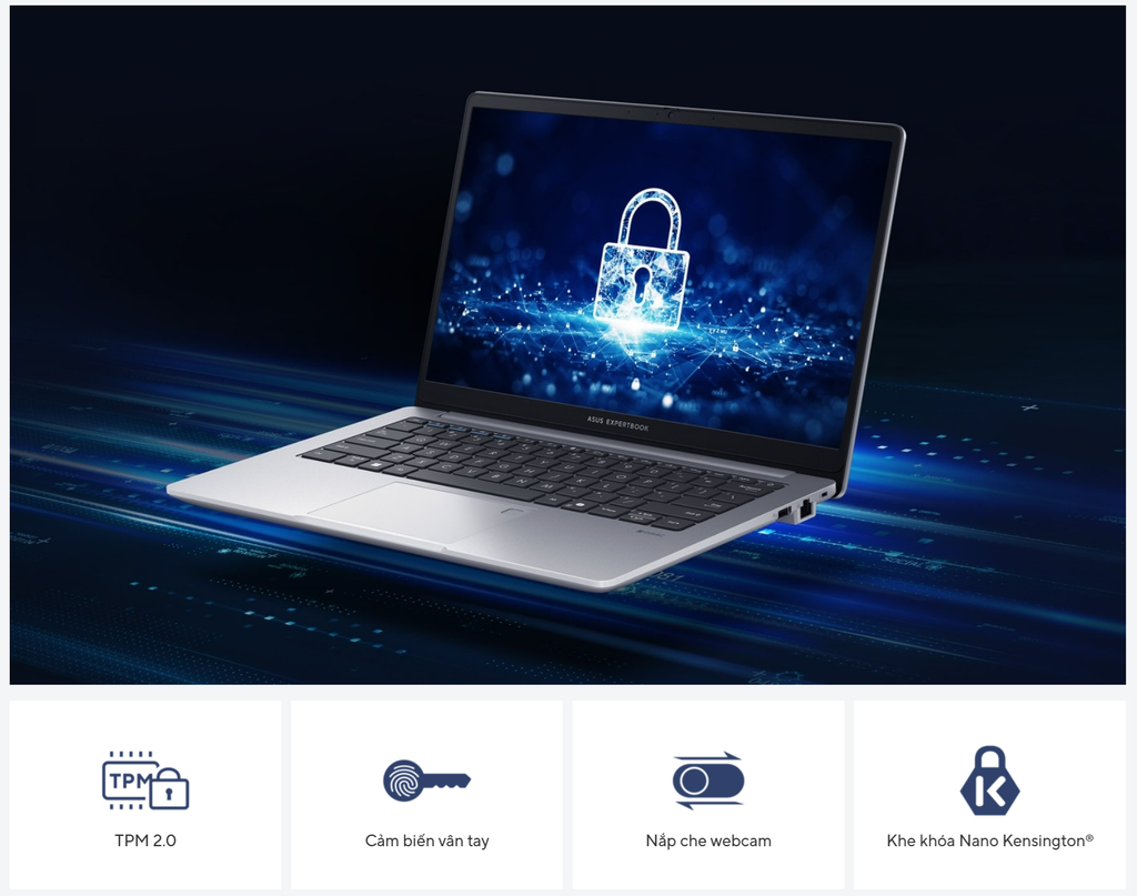 Mô tả Laptop ASUS ExpertBook P1 P1403CVA-i5SE08-50W i5-13500H | 8GB | 512GB | VGA Intel  14' FHD | Win 11 - 3