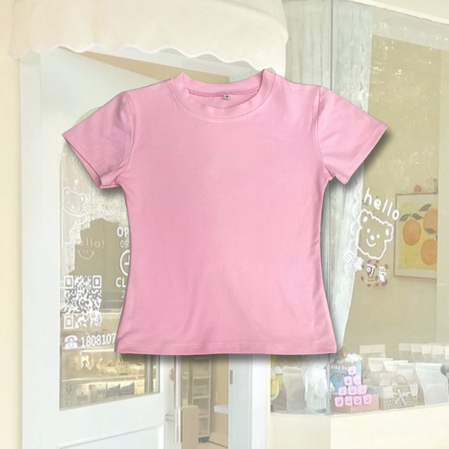 Mô tả Áo thun nữ trơn basic ôm body co giãn chất thun mịn TiQi Jeans nhiều màu A149 - 6