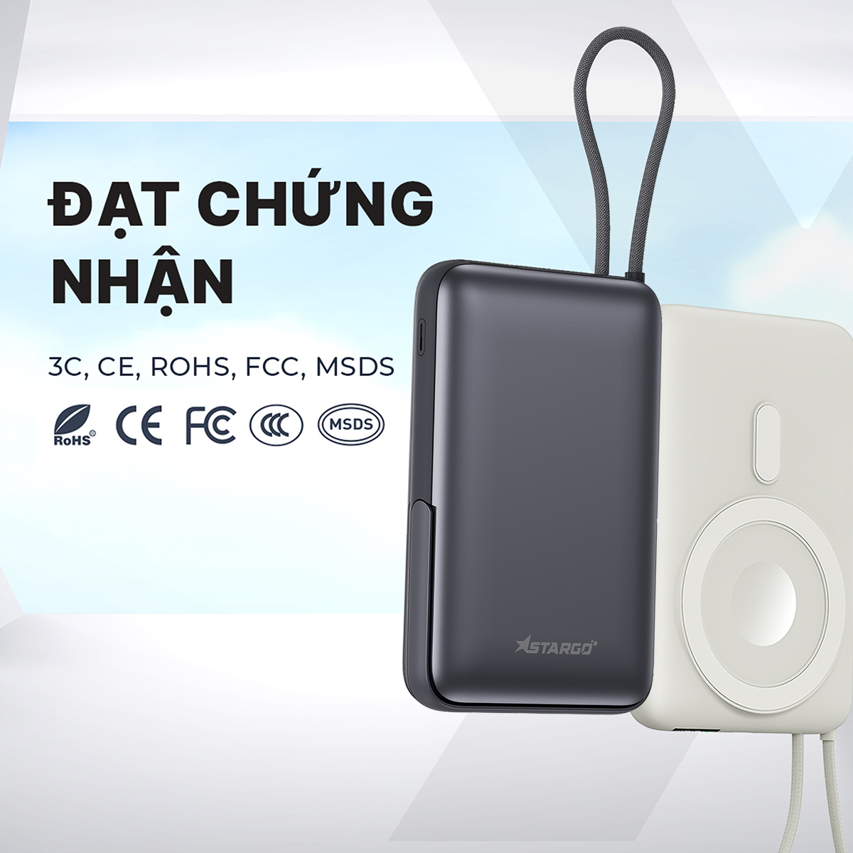 Mô tả Pin sạc dự phòng không dây StarGO Star X sạc từ tính dung lượng 10000mAh sạc nhanh 22.5W - 2