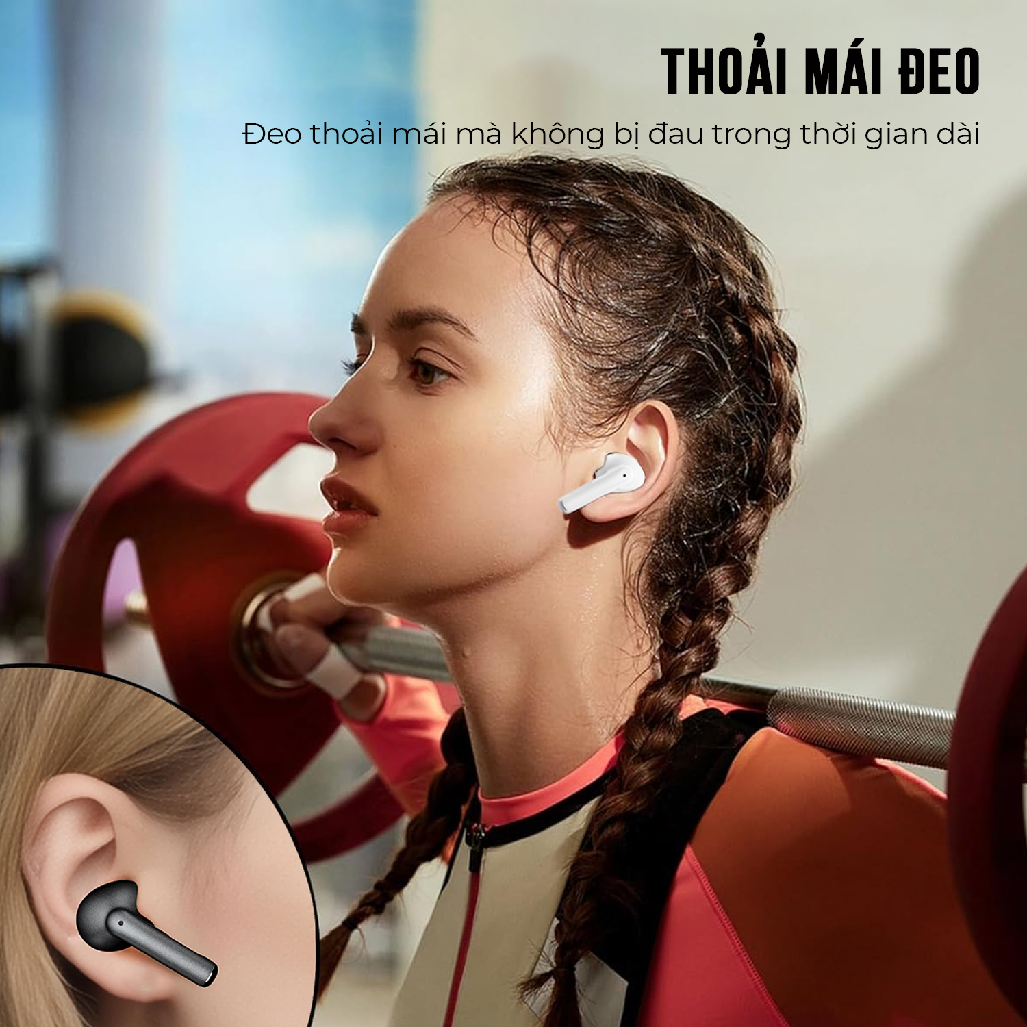 Mô tả Tai nghe Bluetooth True Wireless StarGO Hero chống ồn ANC thời gian nghe 6h - BH 12 tháng - 5