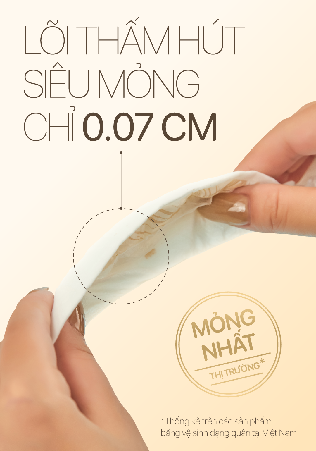 Băng Quần Vô hình Cielo Stellato - Thiết kế màu nude