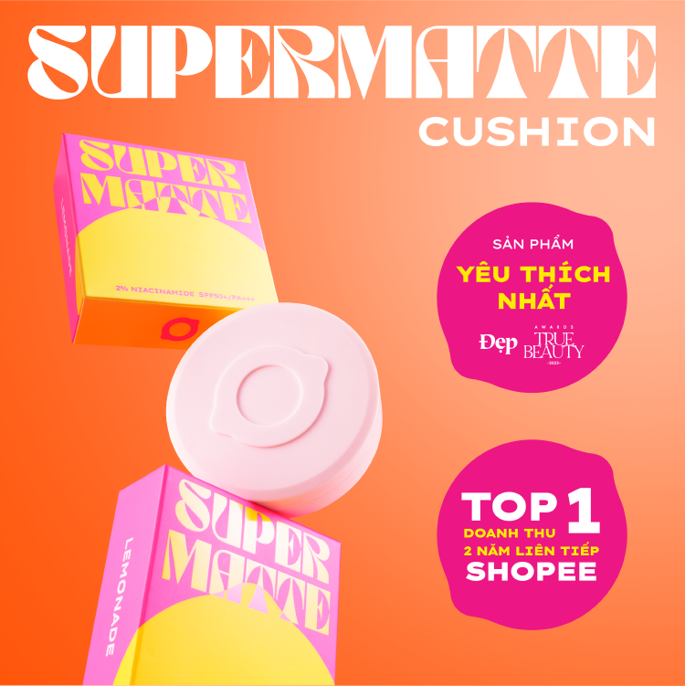Mô tả Combo Lemonade Phấn nước Supermatte Cushion 15g và Kem Che Khuyết Điểm Matte Addict Concealer 3g - 1